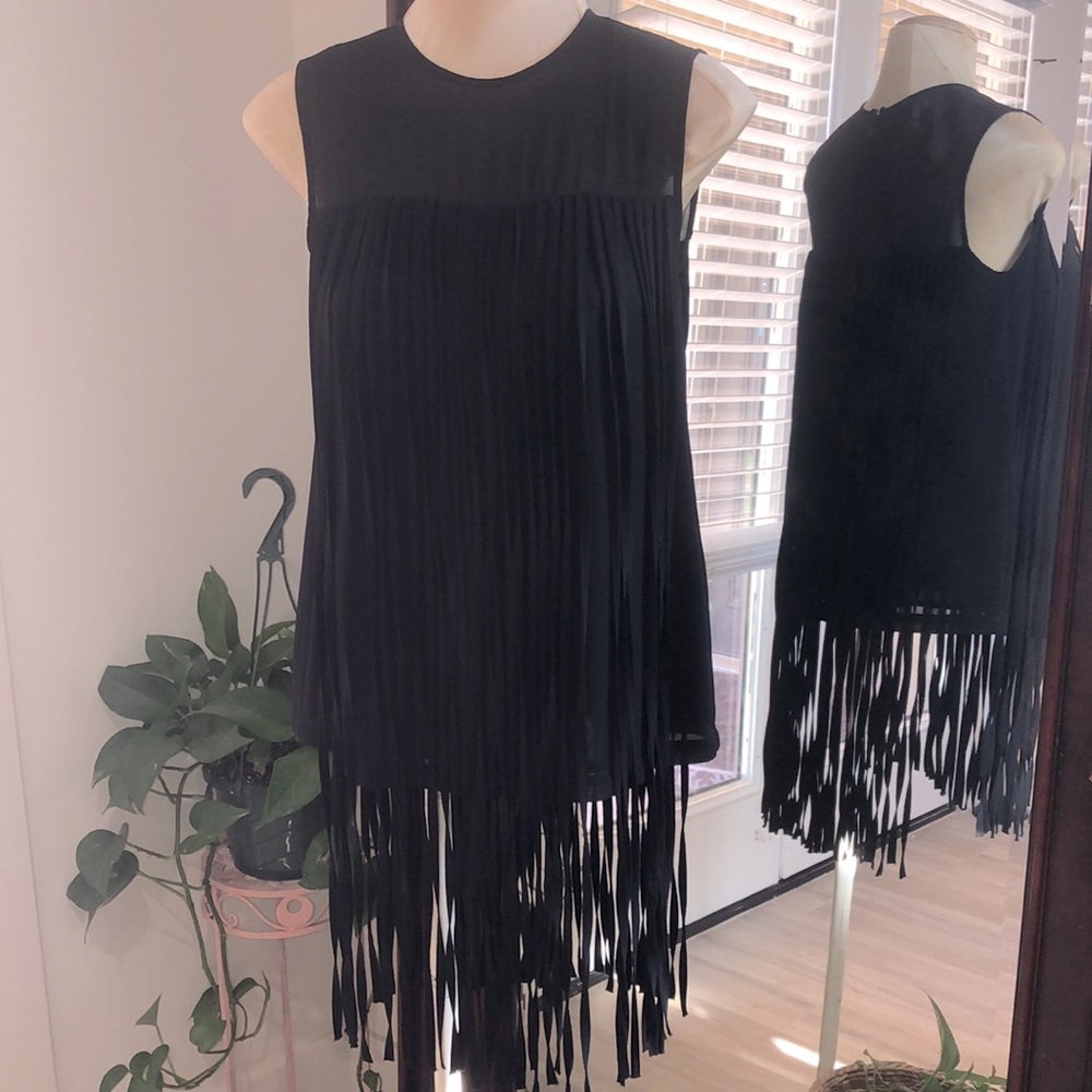 Cartisse Fringed Shell Top